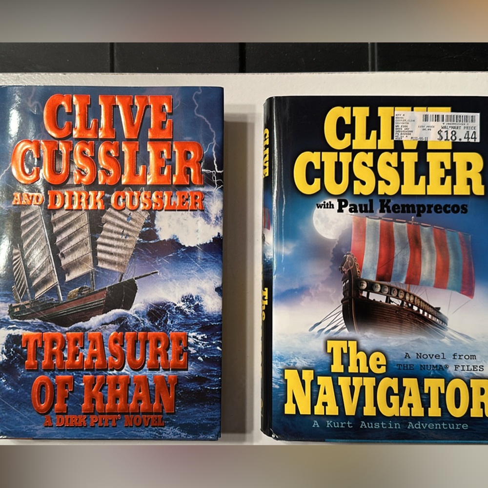 Five Clive Cussler Hardcover Novels